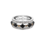 18K Yellow Gold + 18k White Gold Diamond Ring // Ring Size: 7.25 // New