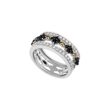 18K Yellow Gold + 18k White Gold Diamond Ring // Ring Size: 7.25 // New