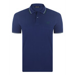 Carlo Tipped Polo Shirt // Navy (S)