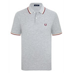 Damari Tipped Polo Shirt // Gray (S)