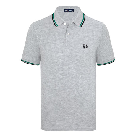 Riley Tipped Polo Shirt // Gray (S)