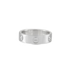 Cartier // LOVE Platinum Band Ring // Estate (Ring Size: 5.75)