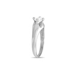 Bulgari // Corona 18K White Gold Diamond Solitaire Engagement Ring // Ring Size: 6 // Estate