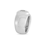 Happy Diamond 18K White Gold Diamond Heart Ring // Ring Size: 5.75 // Estate