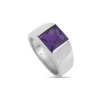 Cartier // Tank 18K White Gold Amethyst Ring // Ring Size: 5.5 // Estate