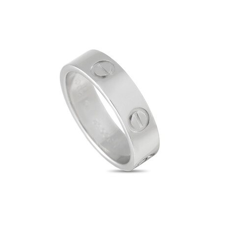 Cartier // LOVE Platinum Band Ring // Estate (Ring Size: 5.75)