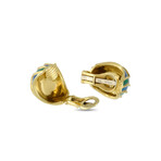 Tiffany & Co. // Vintage 18K Yellow Gold + Enamel Clip-On Earrings // Estate