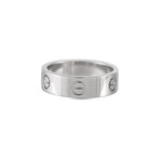 Cartier // Love 18K White Gold Ring // Ring Size: 5.5 // Estate