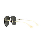 Men's GG0514S Sunglasses V1 // Black + Gold