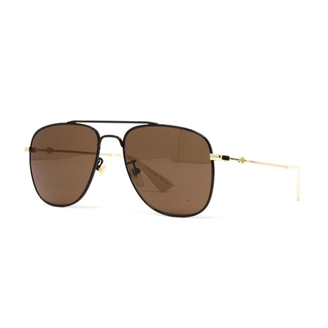 Men's GG0514S Sunglasses V2 // Black + Gold