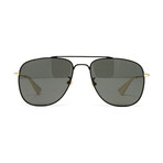 Men's GG0514S Sunglasses V1 // Black + Gold