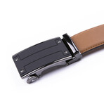 Braveman Automatic Ratchet Buckle Leather Dress Belt // Brown (32-34)