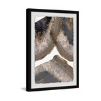 Neutral Agates II Framed Print (12"H x 8"W x 1.5"D)