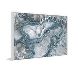 Icy Layers Floater Framed Print on Canvas (12"H x 18"W x 1.5"D)