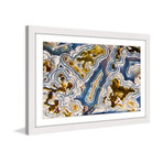 Blue and Gold Framed Print (8"H x 12"W x 1.5"D)