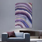 Agate Print on Wrapped Canvas (12"H x 8"W x 1.5"D)