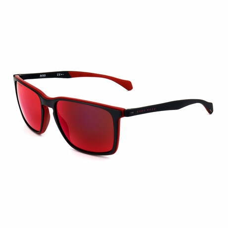 Men's 1114-S Sunglasses // Gray + Red