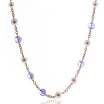 St Tropez 18k Rose Gold + Pearl Necklace // 19" // Store Display