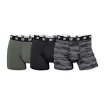 Trunk // Pack of 3 // Green + Black + Gray (M)