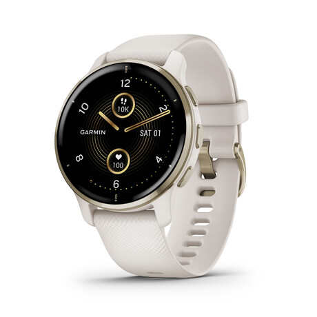 Venu® 2 Plus Smart Watch // Cream Gold + Ivory // 010-02496-02