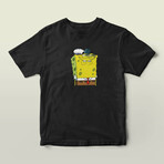 Smug SpongeBob Graphic Tee // Black (L)