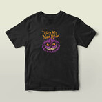 We're All Mad Here Colored Graphic Tee // Black (2XL)