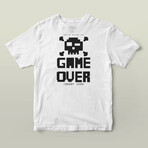 Game Over Graphic Tee // White (M)
