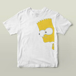 Bart Simpson Graphic Tee // White (L)