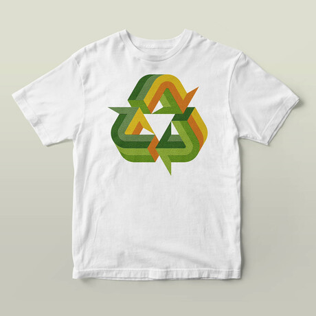 Recycle Graphic Tee // White (S)
