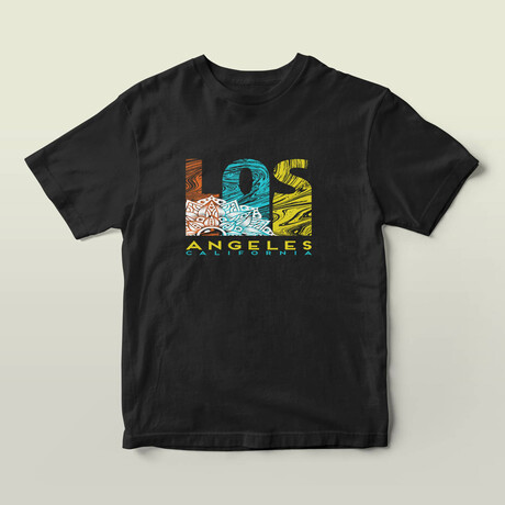 Los Angeles Graphic Tee // Black (S)