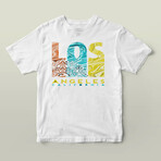 Los Angeles Graphic Tee // White (L)