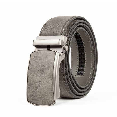 Automatic Buckle Ratchet Dress Belt // Gray (Small (32"/34"))
