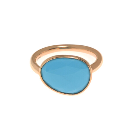 Talita 18k Rose Gold + Turquoise Ring // Ring Size: 7 // Store Display
