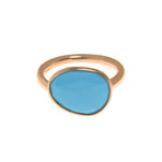 Talita 18k Rose Gold + Turquoise Ring // Ring Size: 7 // Store Display