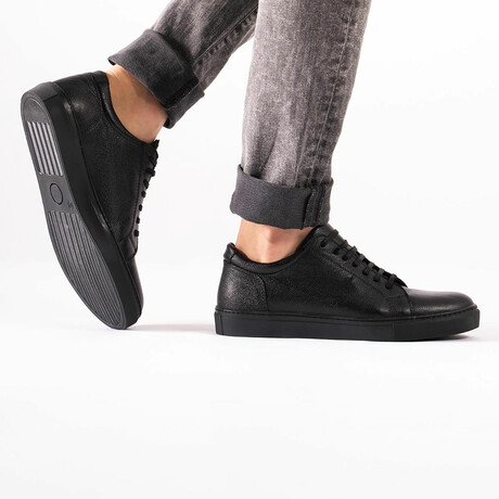 Liam Sneaker // Black Patent Leather (Euro Size 38)