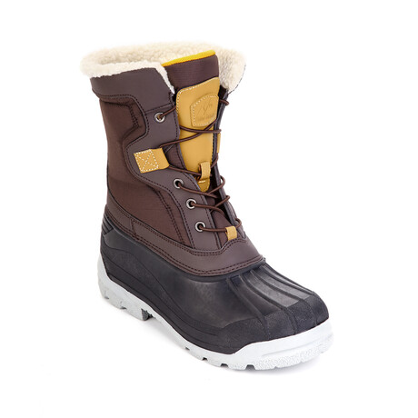 Polar Armor Men's Cold Weather Fur Boot // Brown (Men's US Size 13)