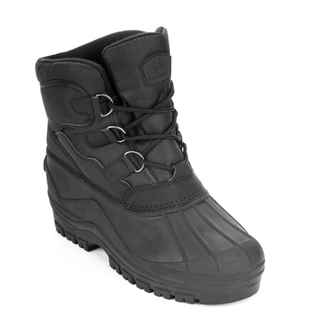 Polar Armor Men's Snow Boots // Black (Men's US Size 10)