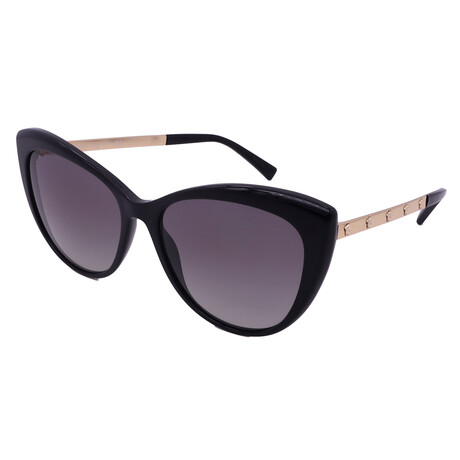 Versace // Women's VE4348-GB1/11 Sunglasses // Black + Light Gray Gradient