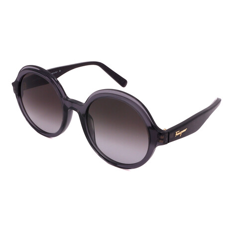 Salvatore Ferragamo // Women's SF978S-057 Sunglasses // Crystal Gray + Gray Gradient