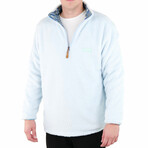 1/4 Zip Reversible Sherpa Fleece // Electric + Trail (X-Small)