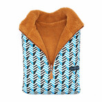 1/4 Zip Reversible Sherpa Fleece // Latte + Crest (X-Small)