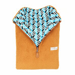 1/4 Zip Reversible Sherpa Fleece // Latte + Crest (X-Small)