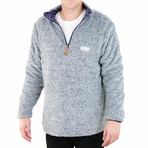 1/4 Zip Reversible Sherpa Fleece // Galaxy + Albatross (X-Small)