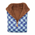 1/4 Zip Reversible Sherpa Fleece // Wood + Wild (X-Small)