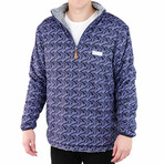 1/4 Zip Reversible Sherpa Fleece // Galaxy + Albatross (X-Small)