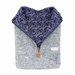 1/4 Zip Reversible Sherpa Fleece // Galaxy + Albatross (X-Small)