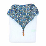 1/4 Zip Reversible Sherpa Fleece // Electric + Trail (X-Small)