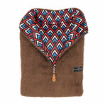 1/4 Zip Reversible Sherpa Fleece // Adobe + Award (X-Small)