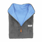 1/4 Zip Reversible Sherpa Fleece // Charcoal + Valor (X-Small)