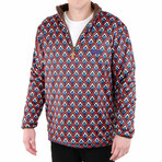 1/4 Zip Reversible Sherpa Fleece // Adobe + Award (X-Small)